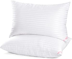 EIUE Hotel Collection Bed Pillows for Sleeping 2 Pack Queen Size，Pillows for Side and Back