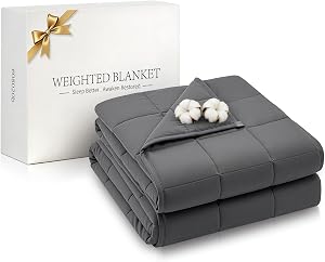 RJOP Cooling Weighted Blanket for Adults (20lbs, 60"x80") Heavy Blanket with Pre