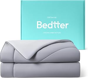 Bedtter Cooling Comforter Queen Size, Cooling Blankets for Hot Sleepers & Night Sweats