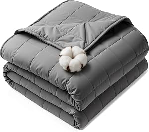 HCOIW Weighted Blankets for Adults - 5lbs,41” x 60”Queen Size Heavy Blanket for Sleeping,