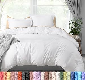 Utopia Bedding Duvet Cover King Size - 3 Piece with Zipper Closure - 1 Comforter Cover 104