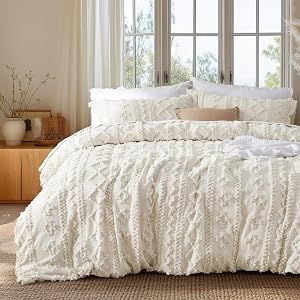 Bedsure Boho Duvet Cover King Size, Soft & Comfortable Elegant Design Boho Bedding for