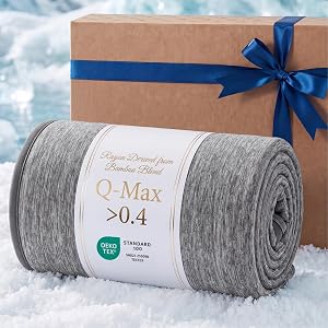 Bedsure Silky Soft Summer Cooling Blanket for Hot Sleepers, Rayon Derived from Bamboo Cold